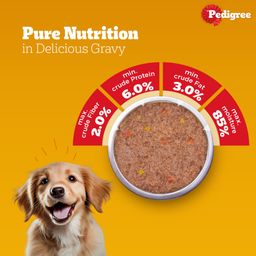 Pedigree Puppy Wet Dog Food Chicken Liver in Loaf with Vegetables 70 g